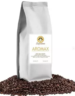 Кава зернова обсмажена AROMAX 1 кг.